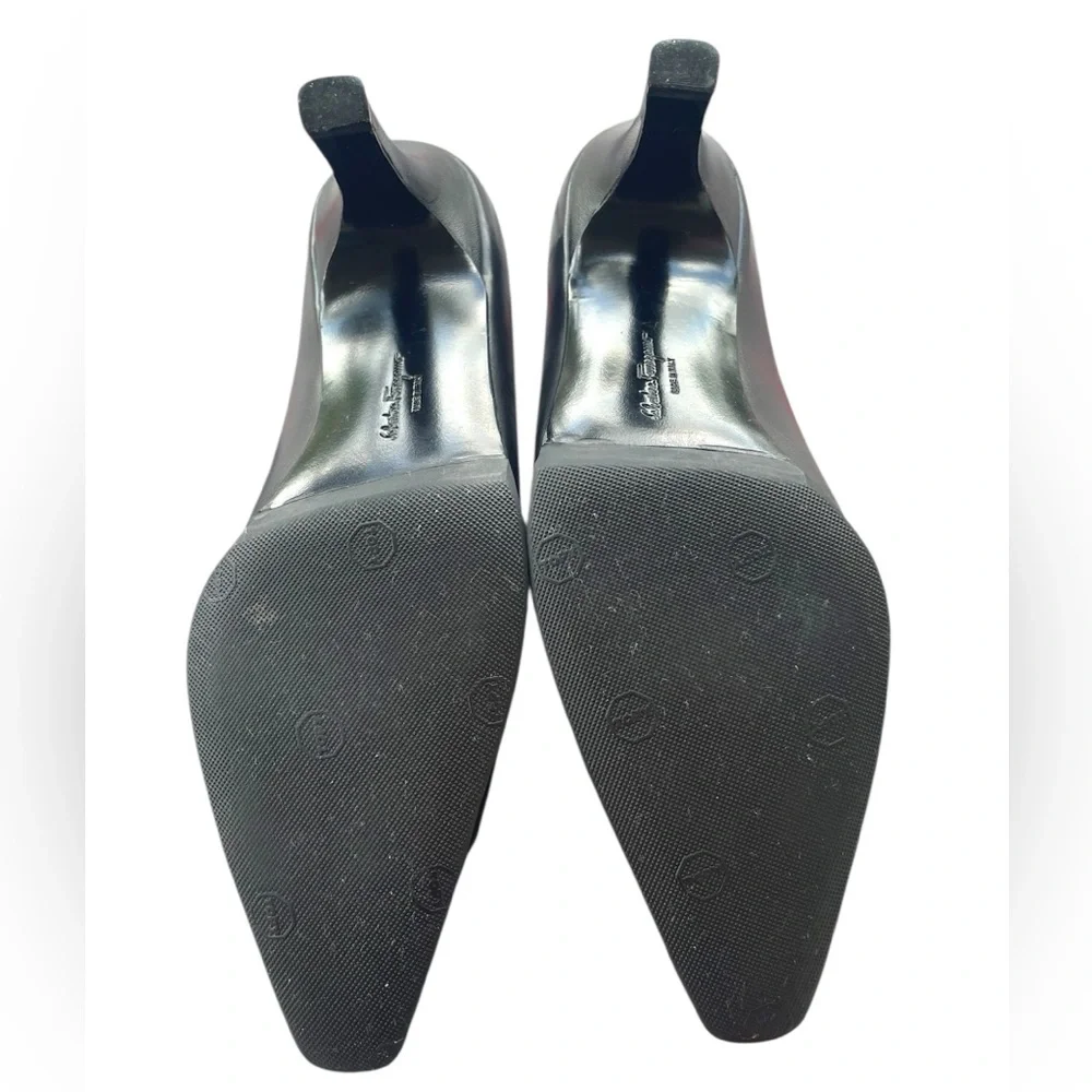 Salvatore Ferragamo Black Leather Women's Shoes